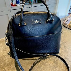 Kate Spade black purse(with crossbody strap)